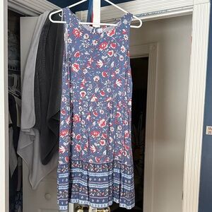 Old Navy Floral Mini Dress - Blue and Red